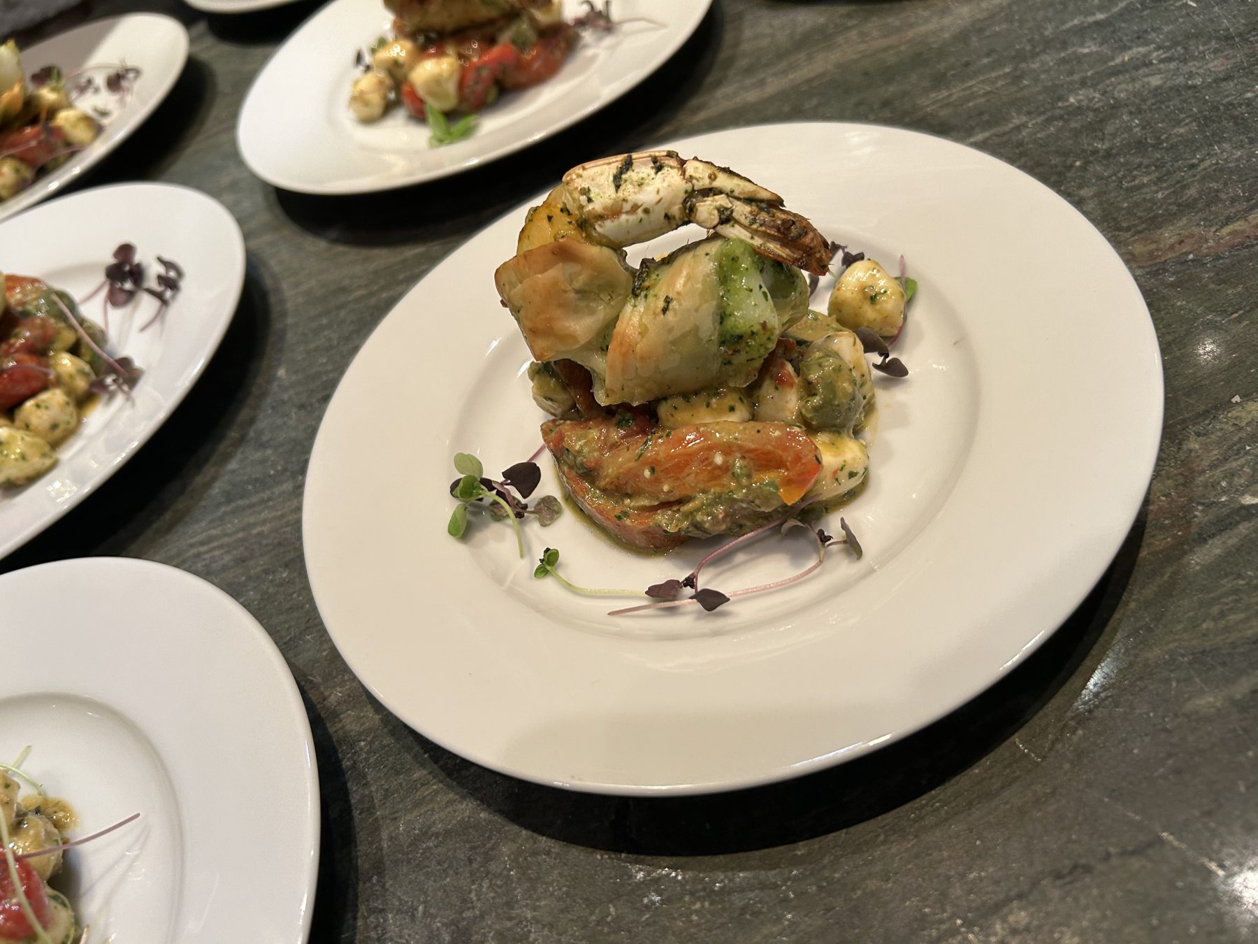 Chef-Crafted Entrée photographed for Chef Zeno
