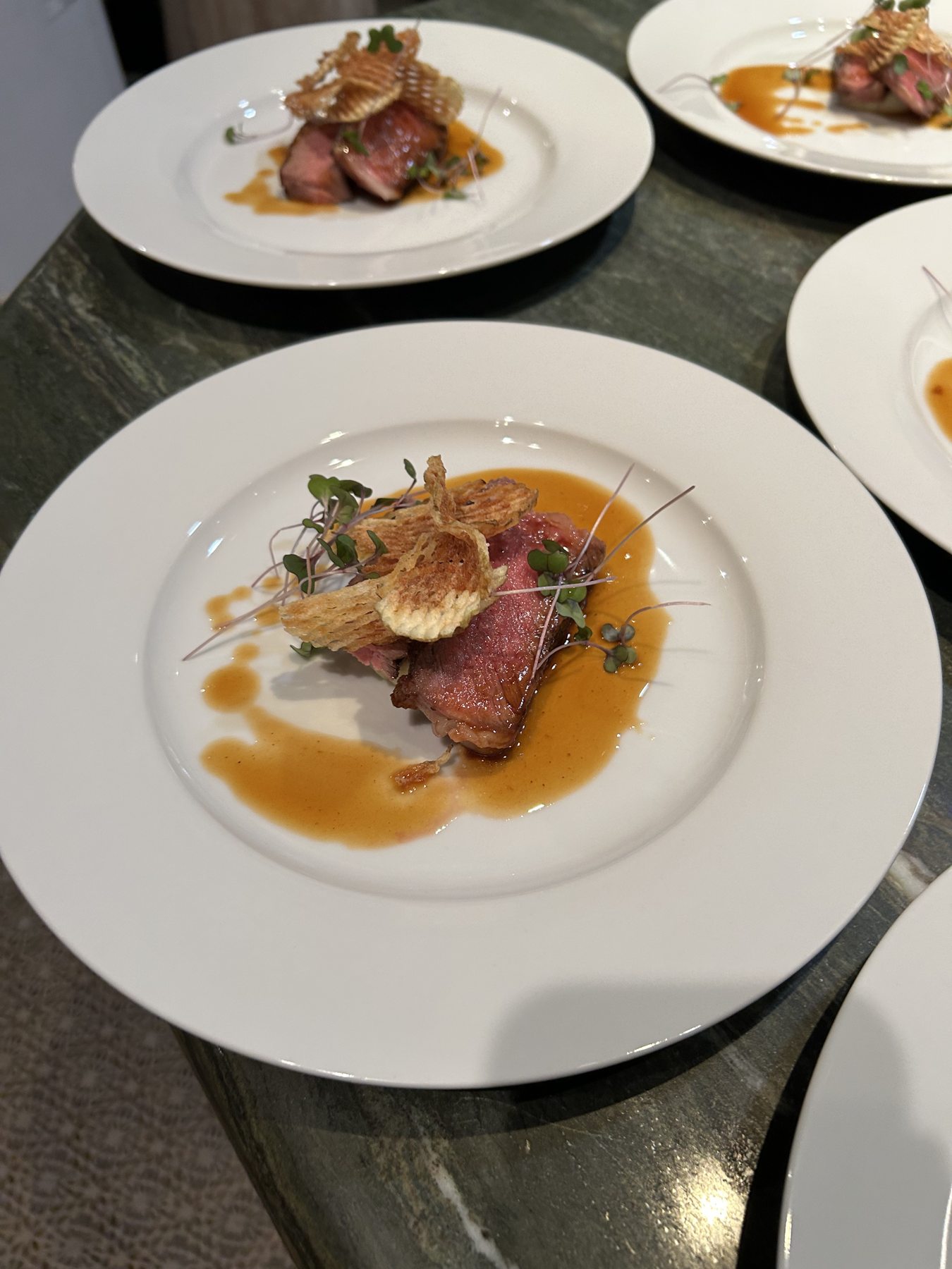 Plated Fine Dining photographed for Chef Zeno